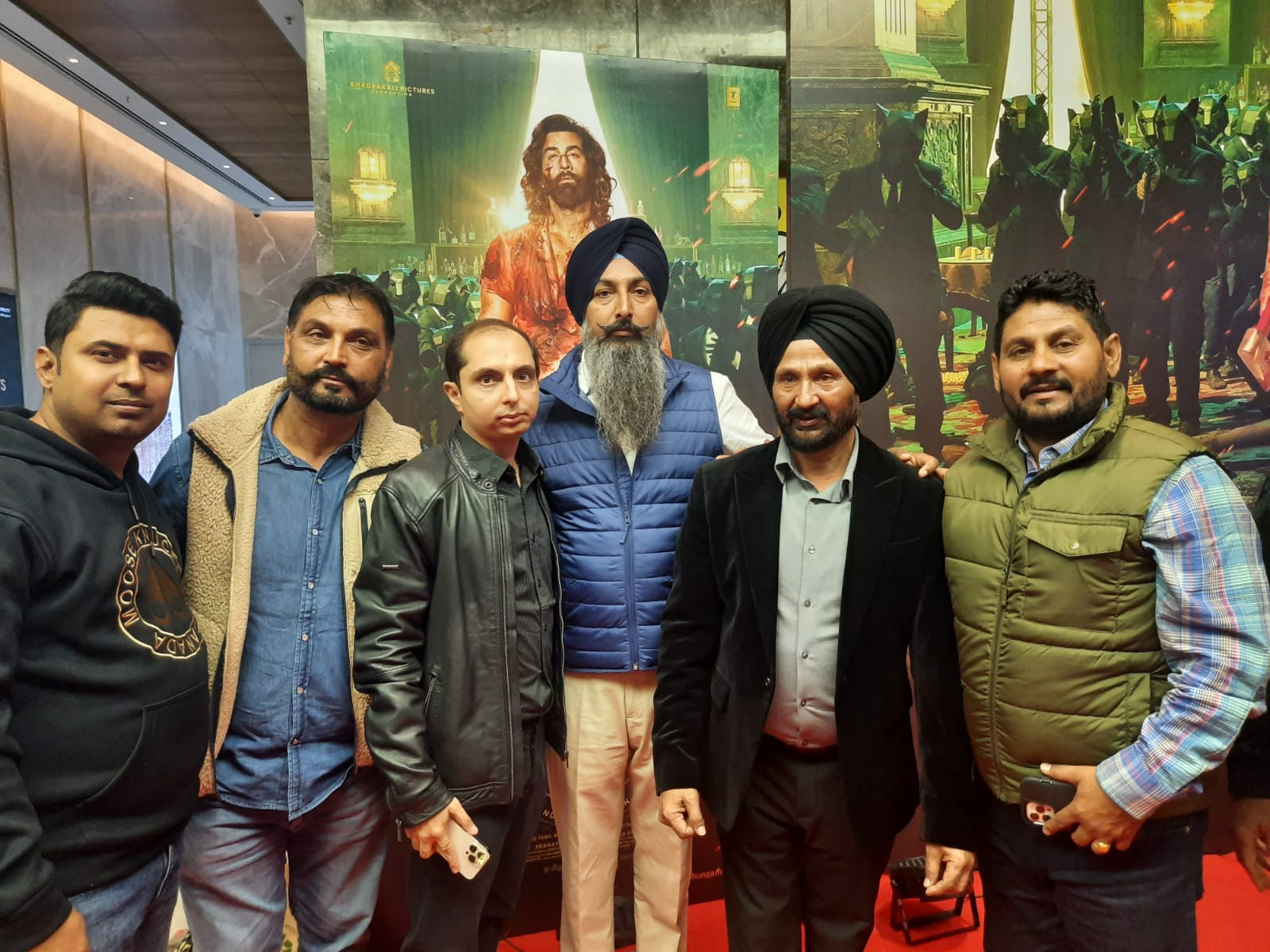 "Musicians Bhupinder Babbal and Manan Bhardwaj Host Bollywood Blockbuster Movie "Animal" at CP67 Mohali!"